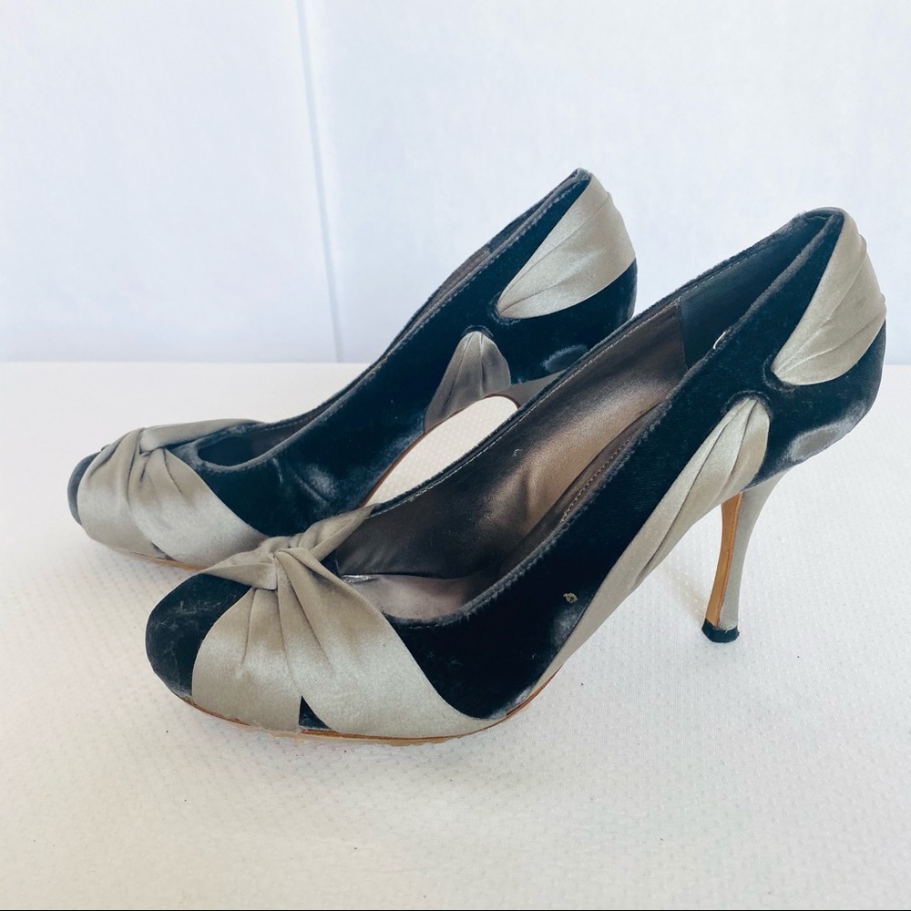 MAXSTUDIO VELVET AND SATIN SHOSE